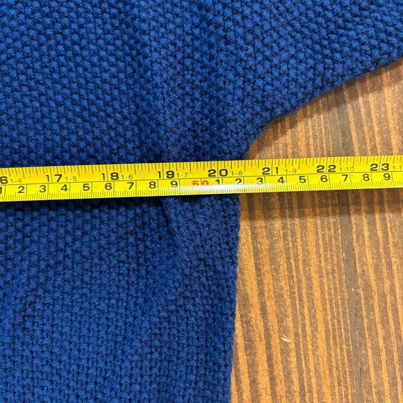 BLAIR Knit Sweater Womens Large Blue Short Sleeve Chunky Textured Pullover - Picture 5 of 6